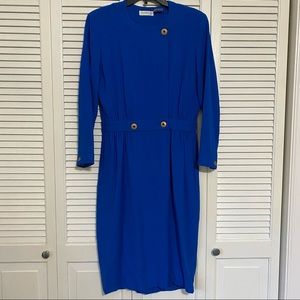 Vintage Liz Claiborne blue dress